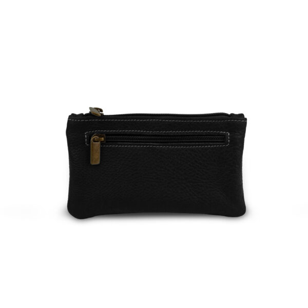 Cartera con 2 cremalleras